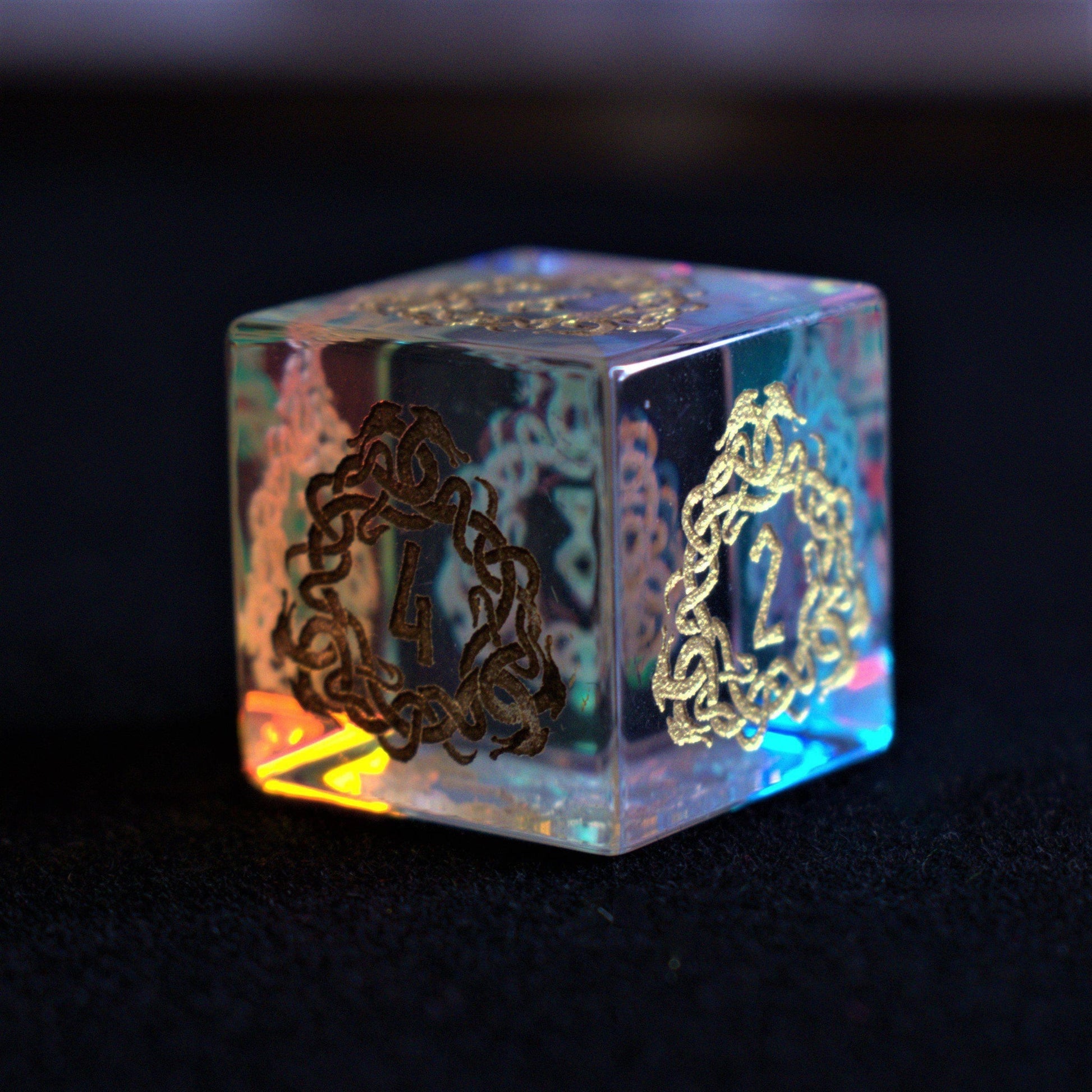 Serpent of Midgard Prism Glass Dice Set Misty Mountain Gaming