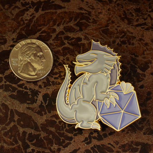 Silver Dragon Pin Misty Mountain Gaming