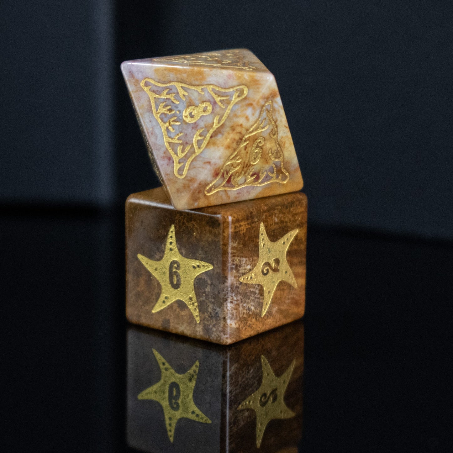 Siren's Song Fossilized Coral Dice Set Misty Mountain Gaming
