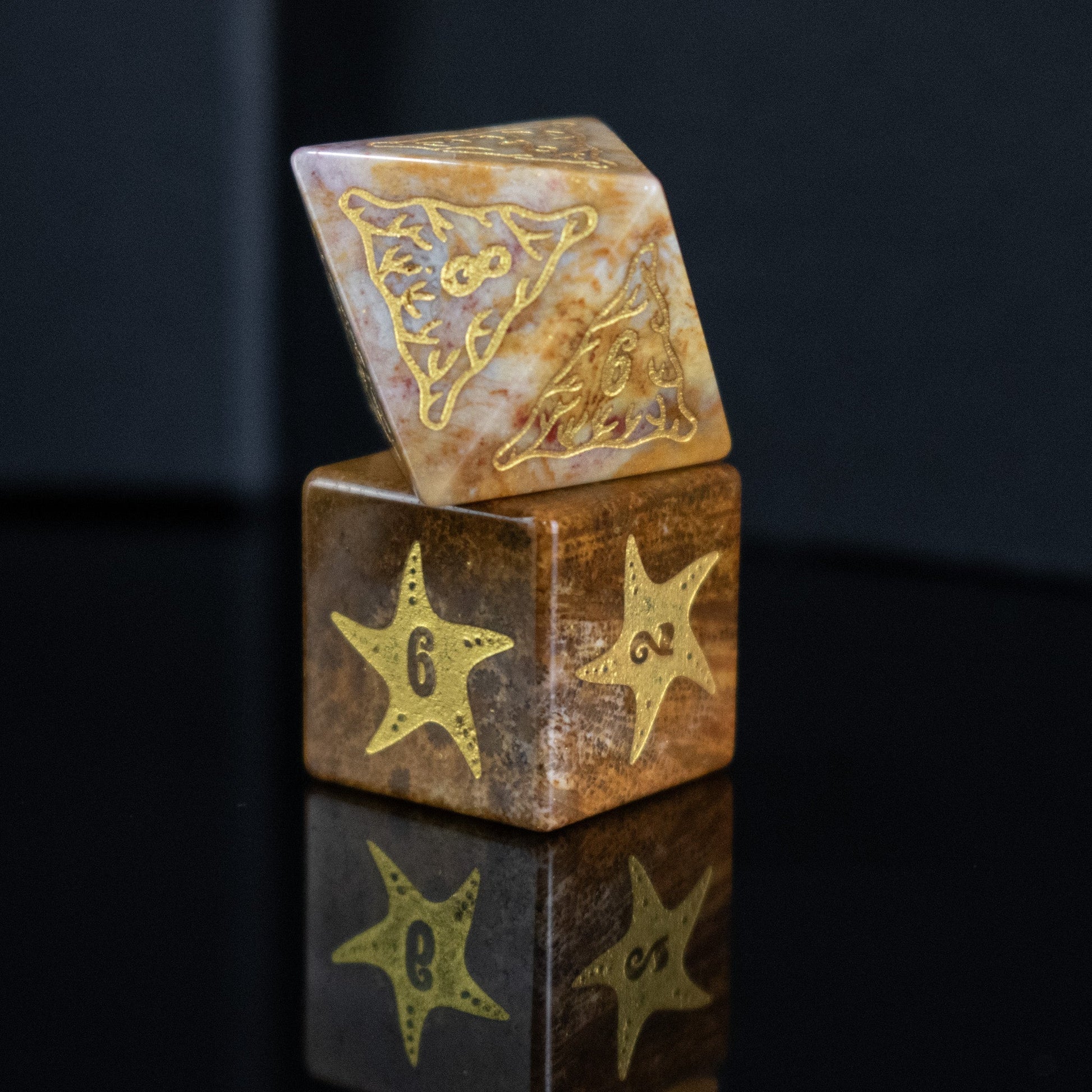 Siren's Song Fossilized Coral Dice Set Misty Mountain Gaming