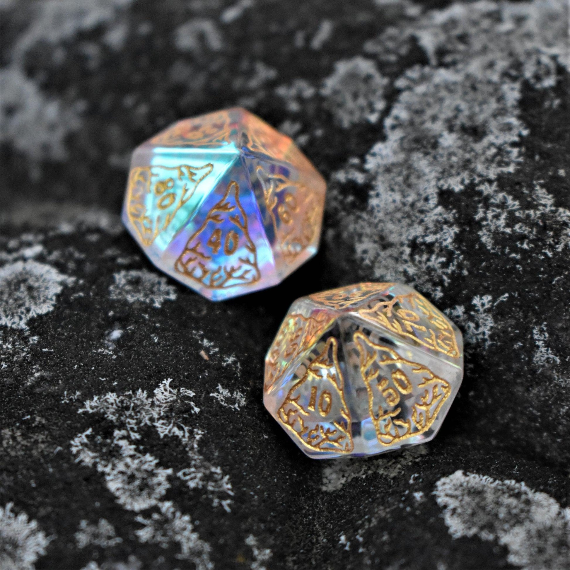 Siren's Song Prism Glass Dice Set Misty Mountain Gaming