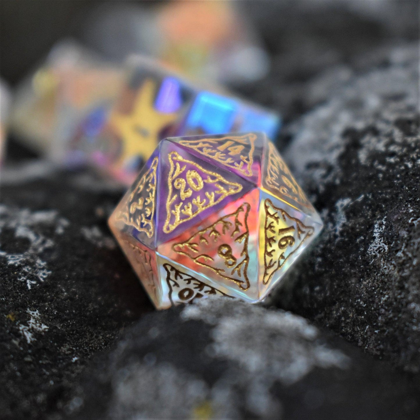 Siren's Song Prism Glass Dice Set Misty Mountain Gaming