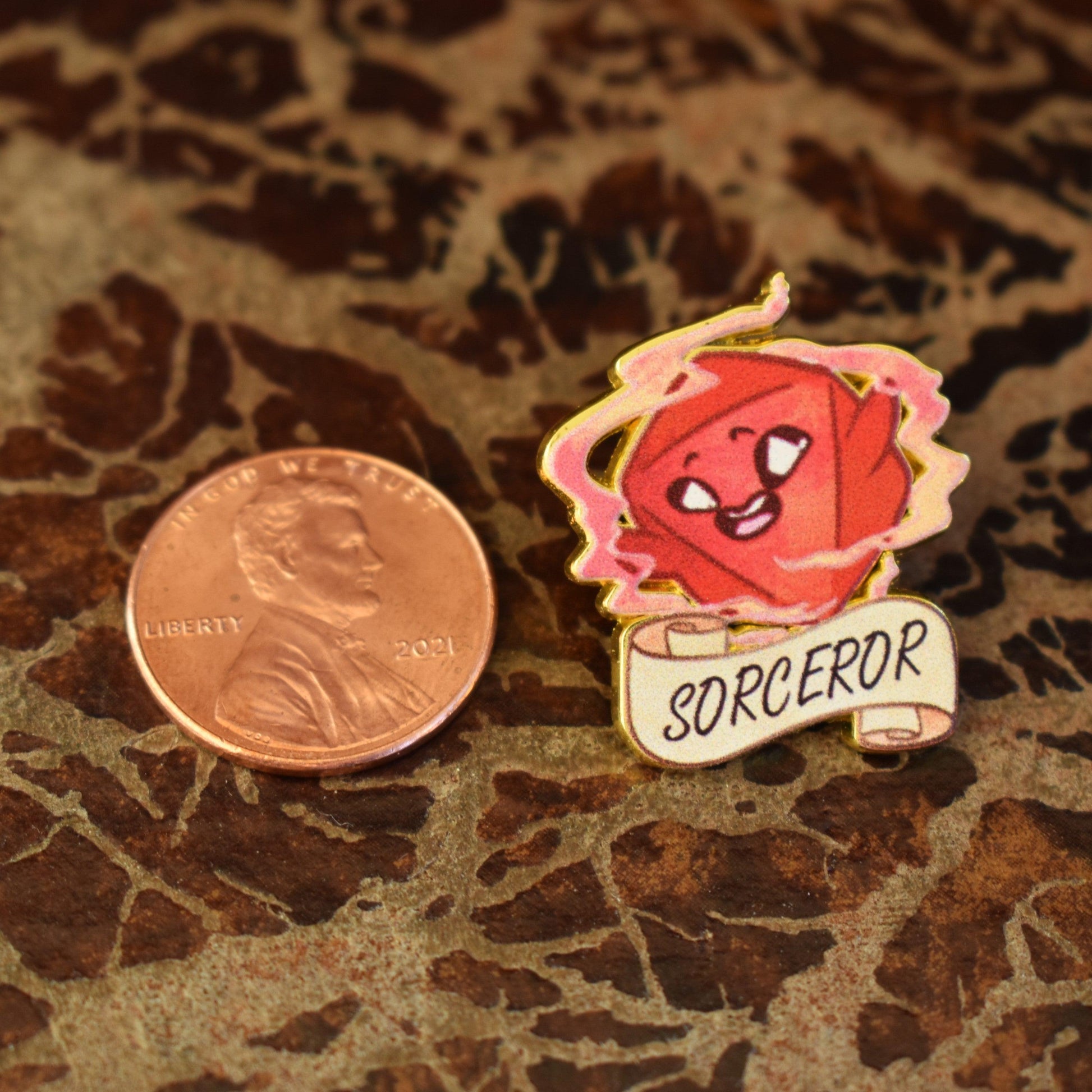 Sorcerer Class Pin Misty Mountain Gaming