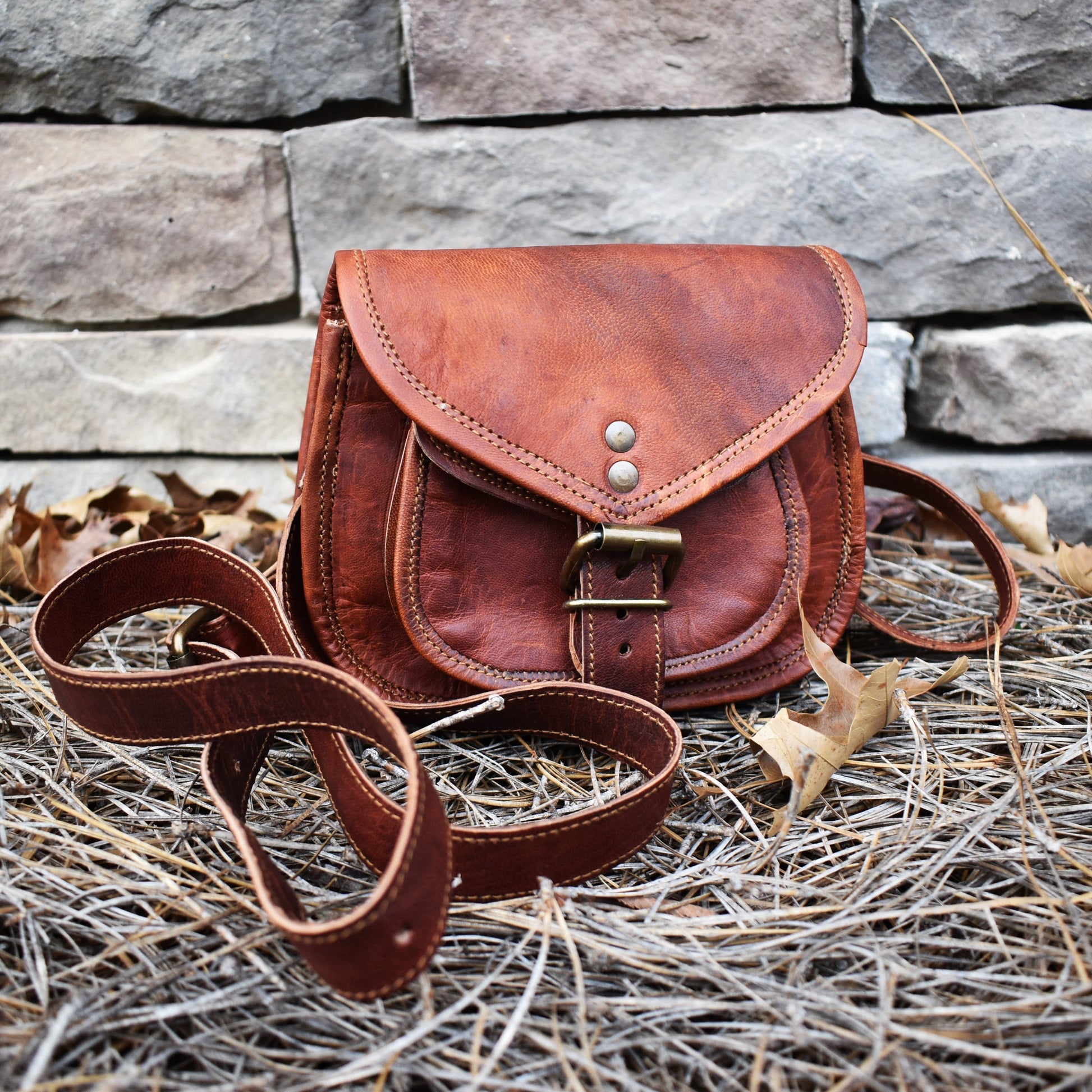 The Rogue Leather Satchel - Small (Tan) Misty Mountain Gaming