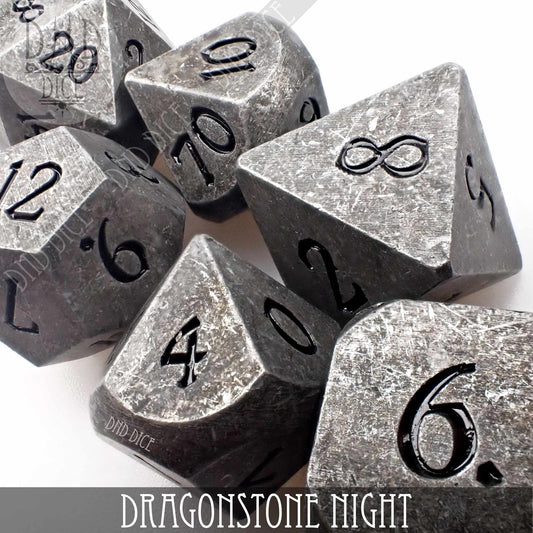 Dragonstone Night Dice Set DNDDICE.COM