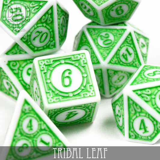 Tribal Leaf Dice Set DNDDICE.COM
