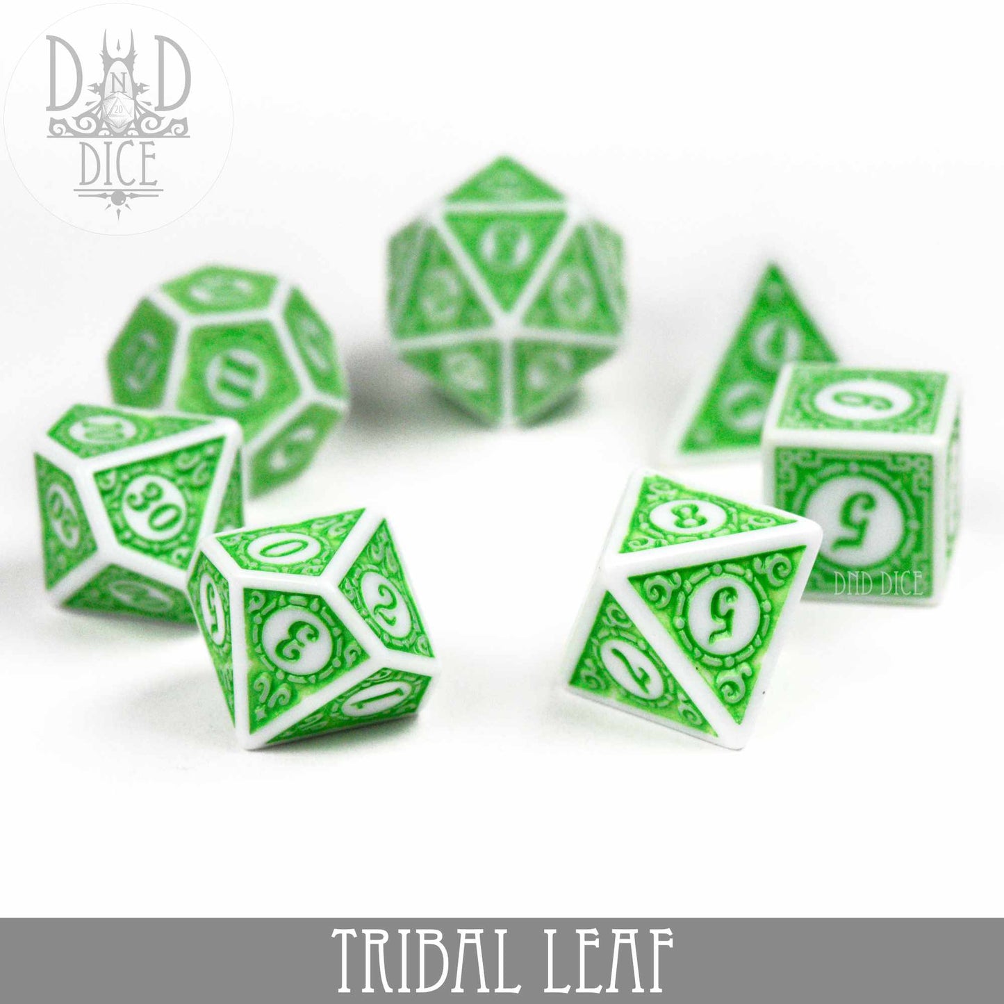 Tribal Leaf Dice Set DNDDICE.COM