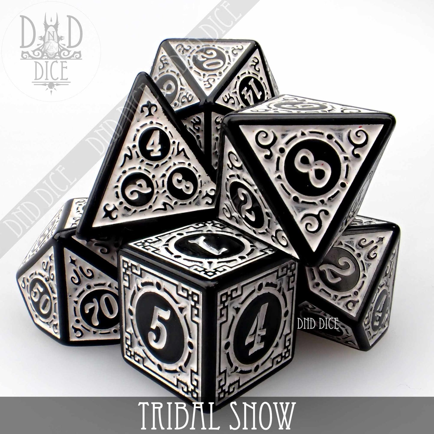 Tribal Snow Dice Set DNDDICE.COM