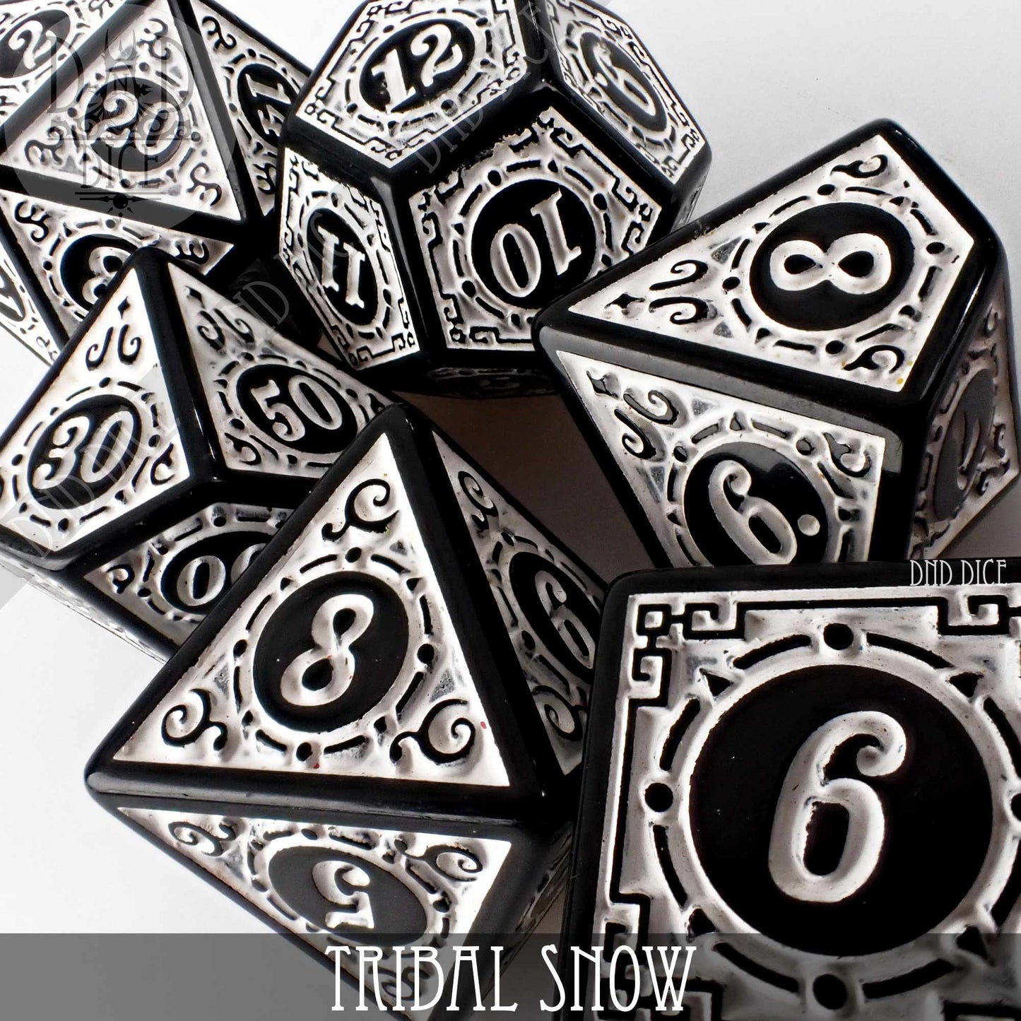 Tribal Snow Dice Set DNDDICE.COM