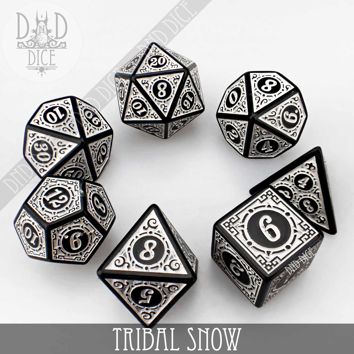 Tribal Snow Dice Set DNDDICE.COM