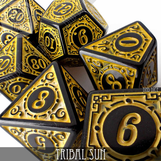 Tribal Sun Dice Set DNDDICE.COM