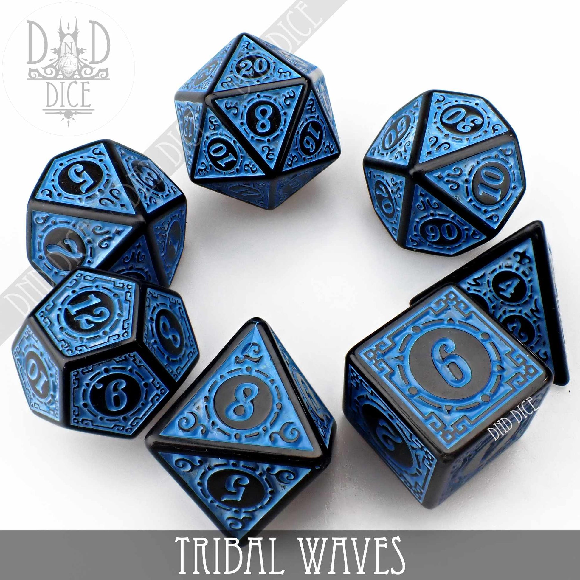 Tribal Waves Dice Set DNDDICE.COM