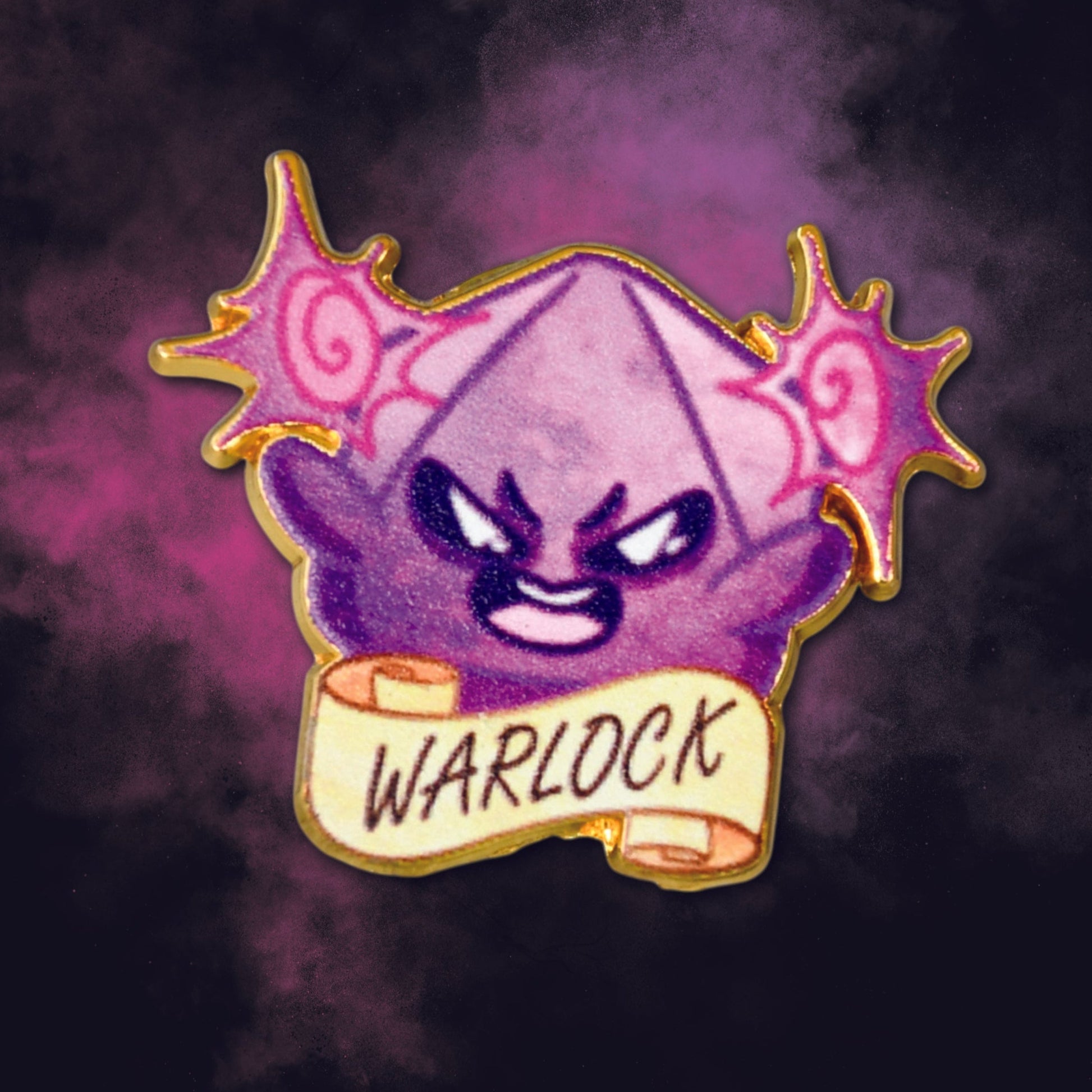 Warlock Class Pin Misty Mountain Gaming