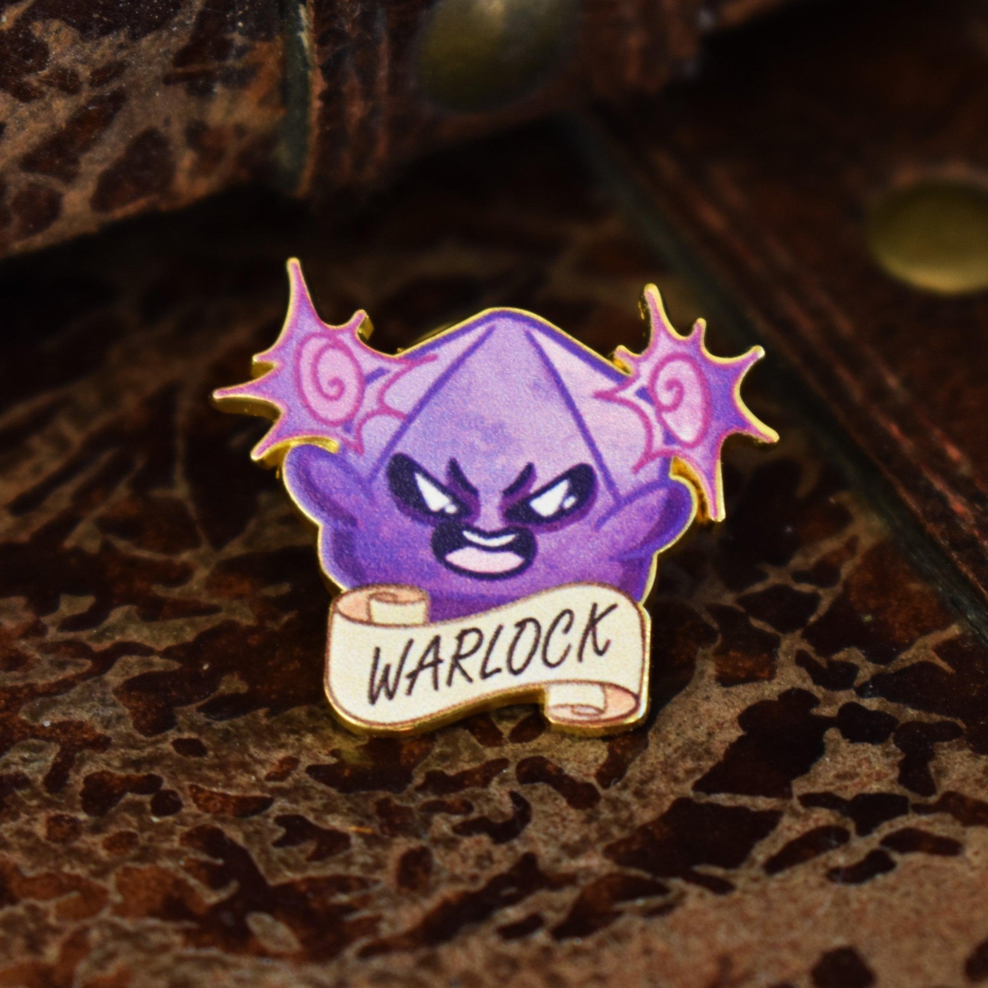 Warlock Class Pin Misty Mountain Gaming