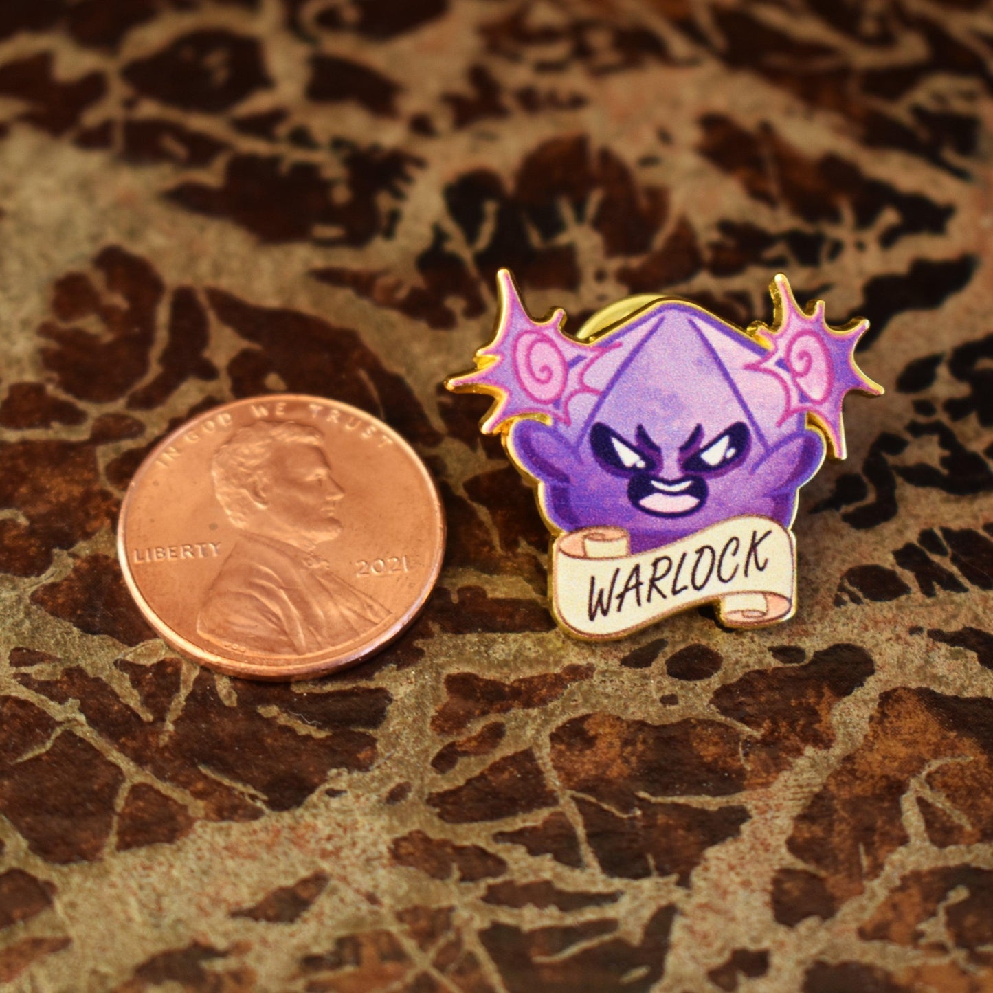 Warlock Class Pin Misty Mountain Gaming