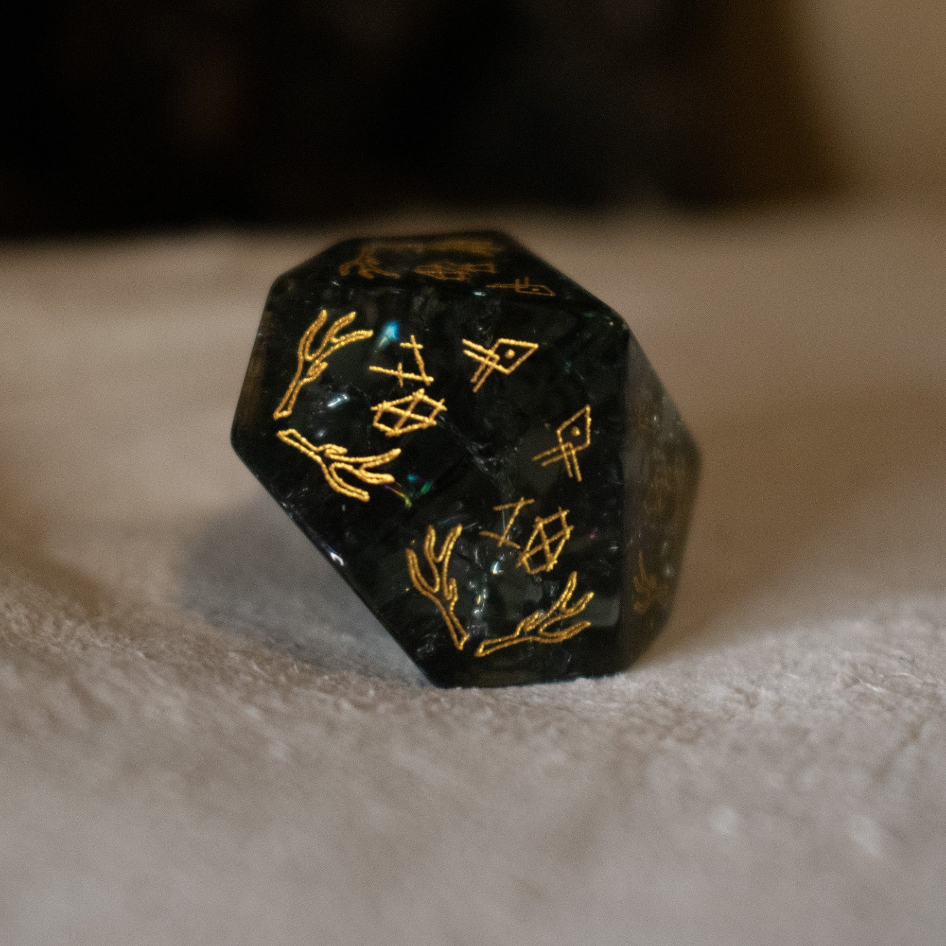 Wendigo Shattered Glass Dice Set Misty Mountain Gaming