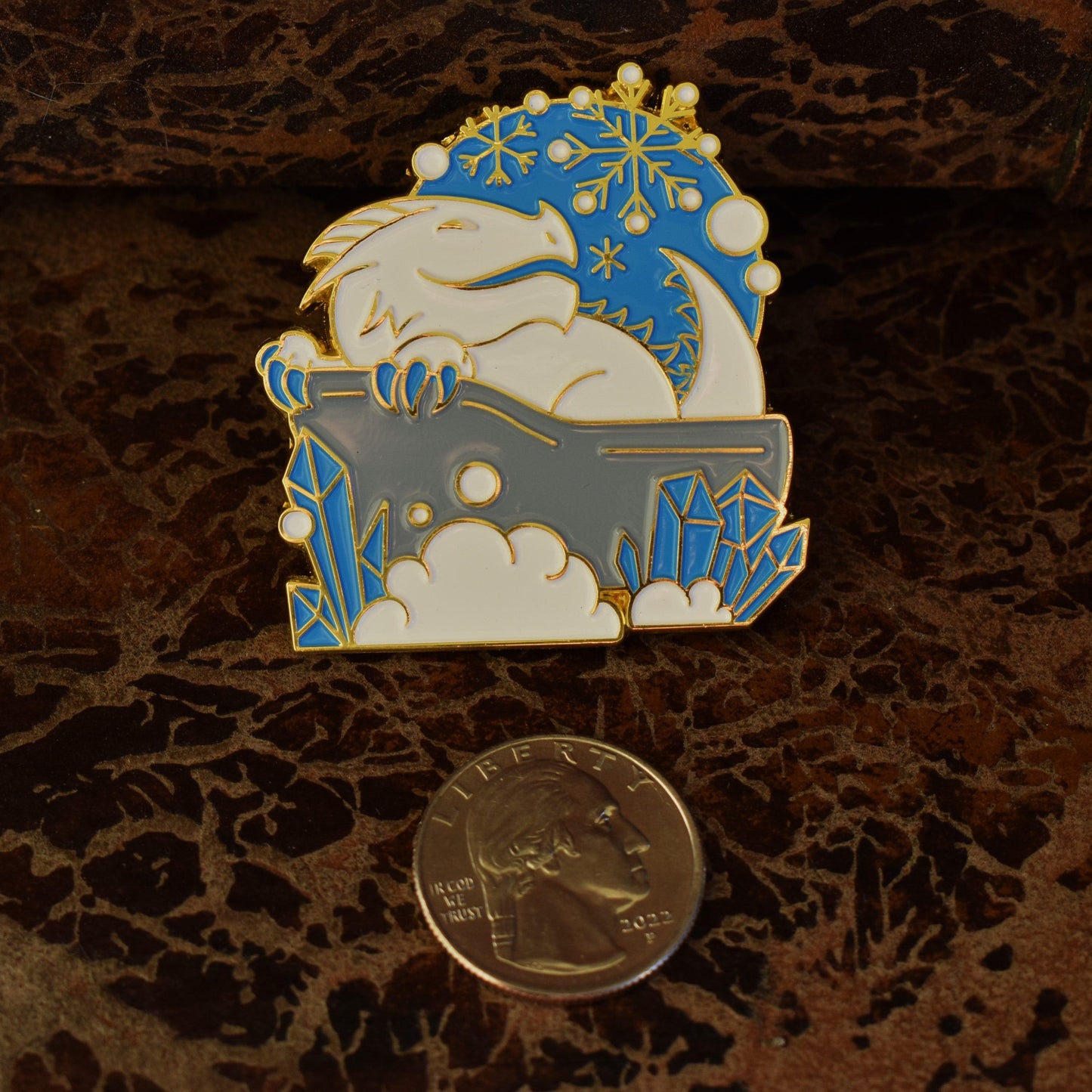 White Dragon Pin Misty Mountain Gaming