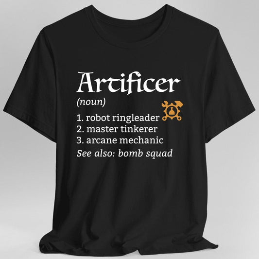 Artificer Class Definition D&D T-Shirt Sunburst RPG