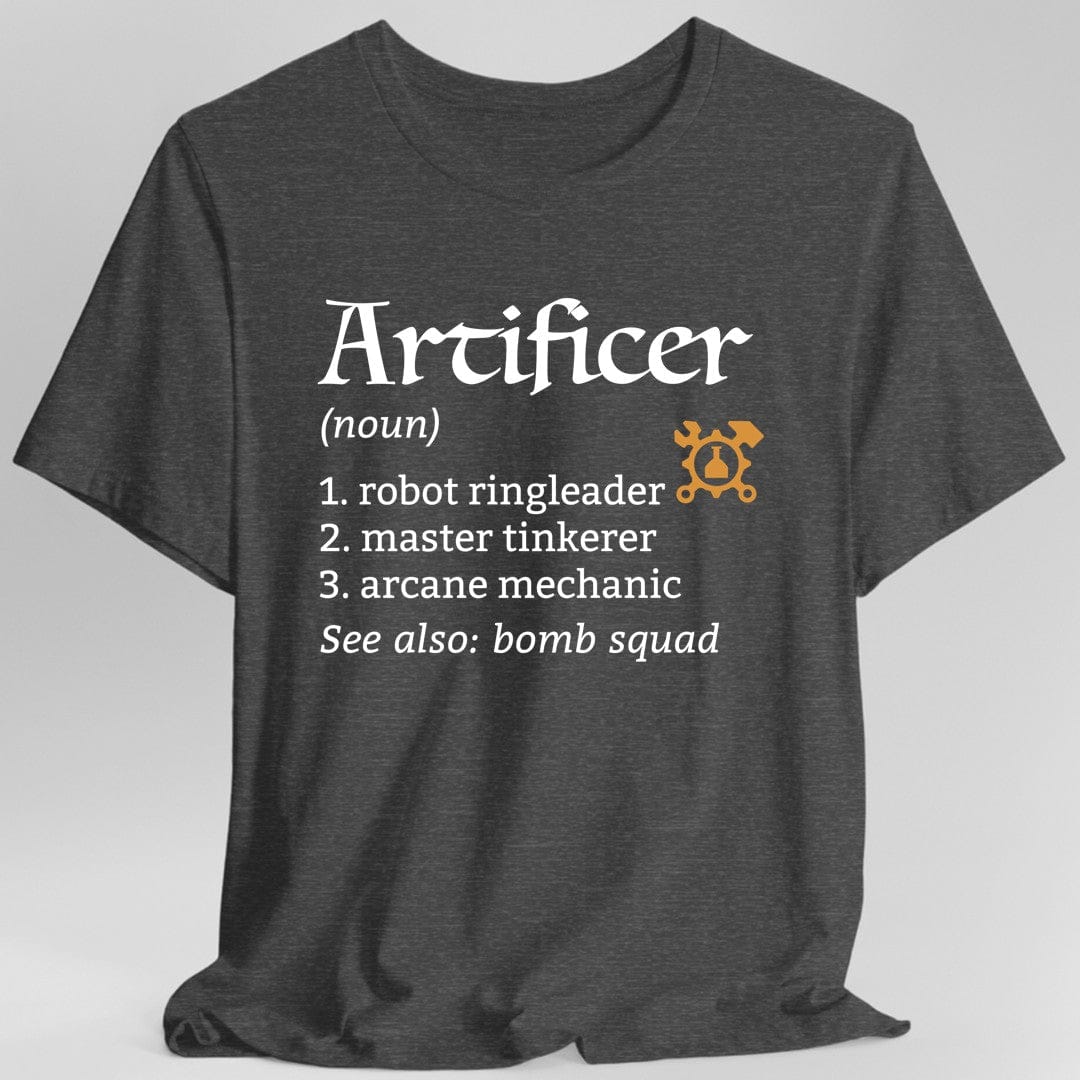 Artificer Class Definition D&D T-Shirt Sunburst RPG