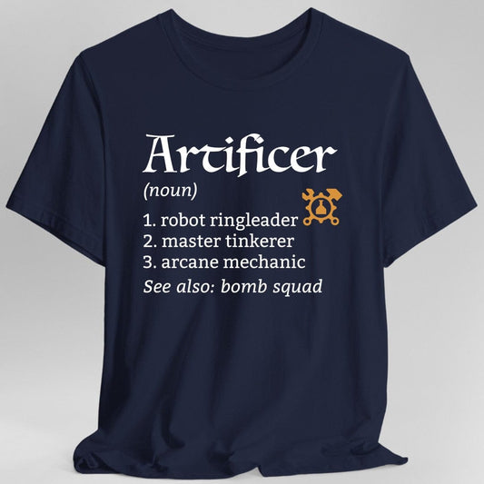 Artificer Class Definition D&D T-Shirt Sunburst RPG