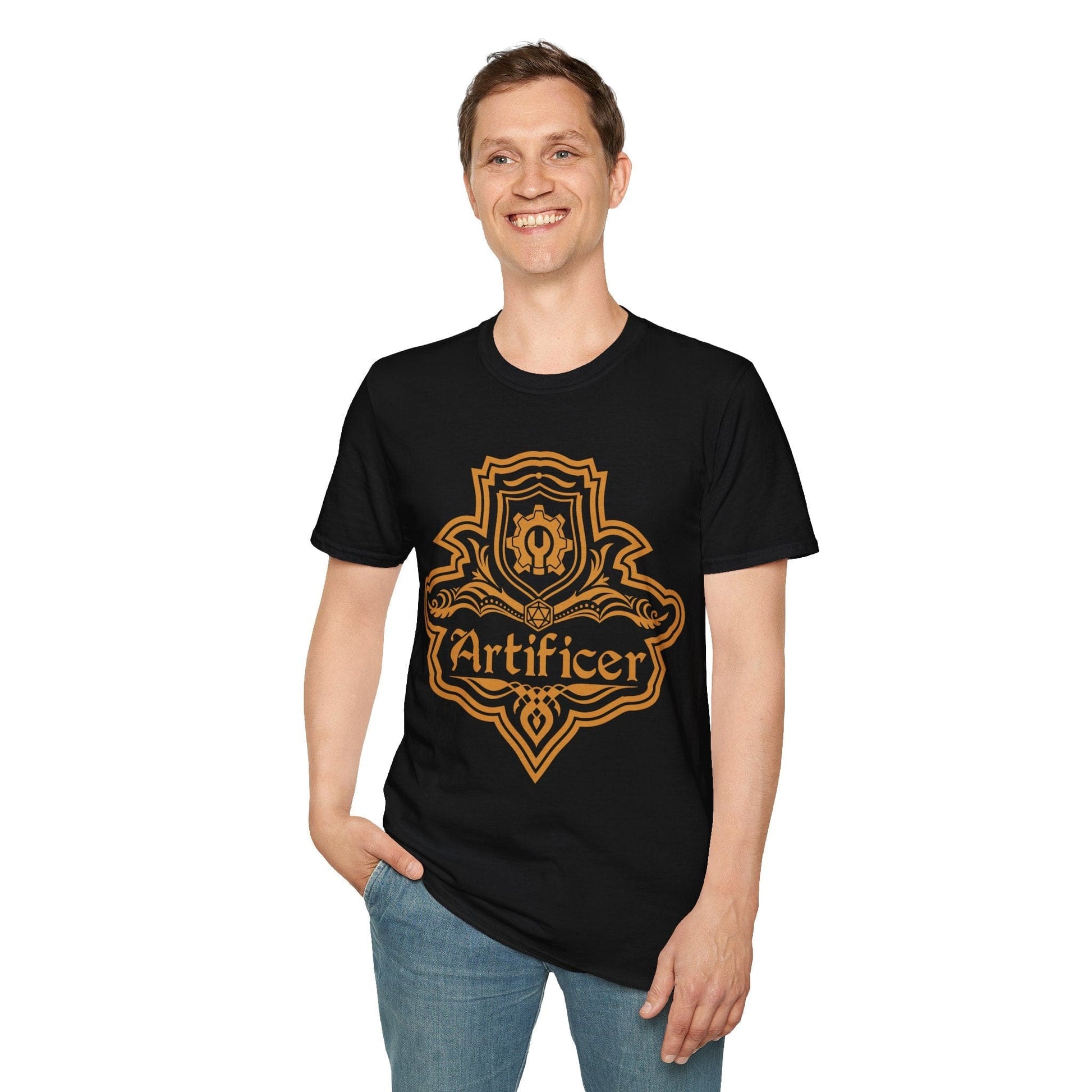 Artificer Class Emblem T-Shirt Sunburst RPG