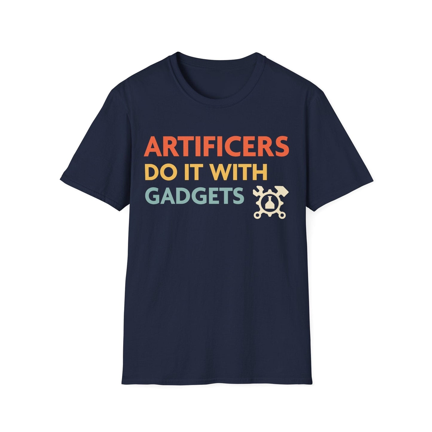 Artificers Do It With Gadgets T-Shirt Sunburst RPG