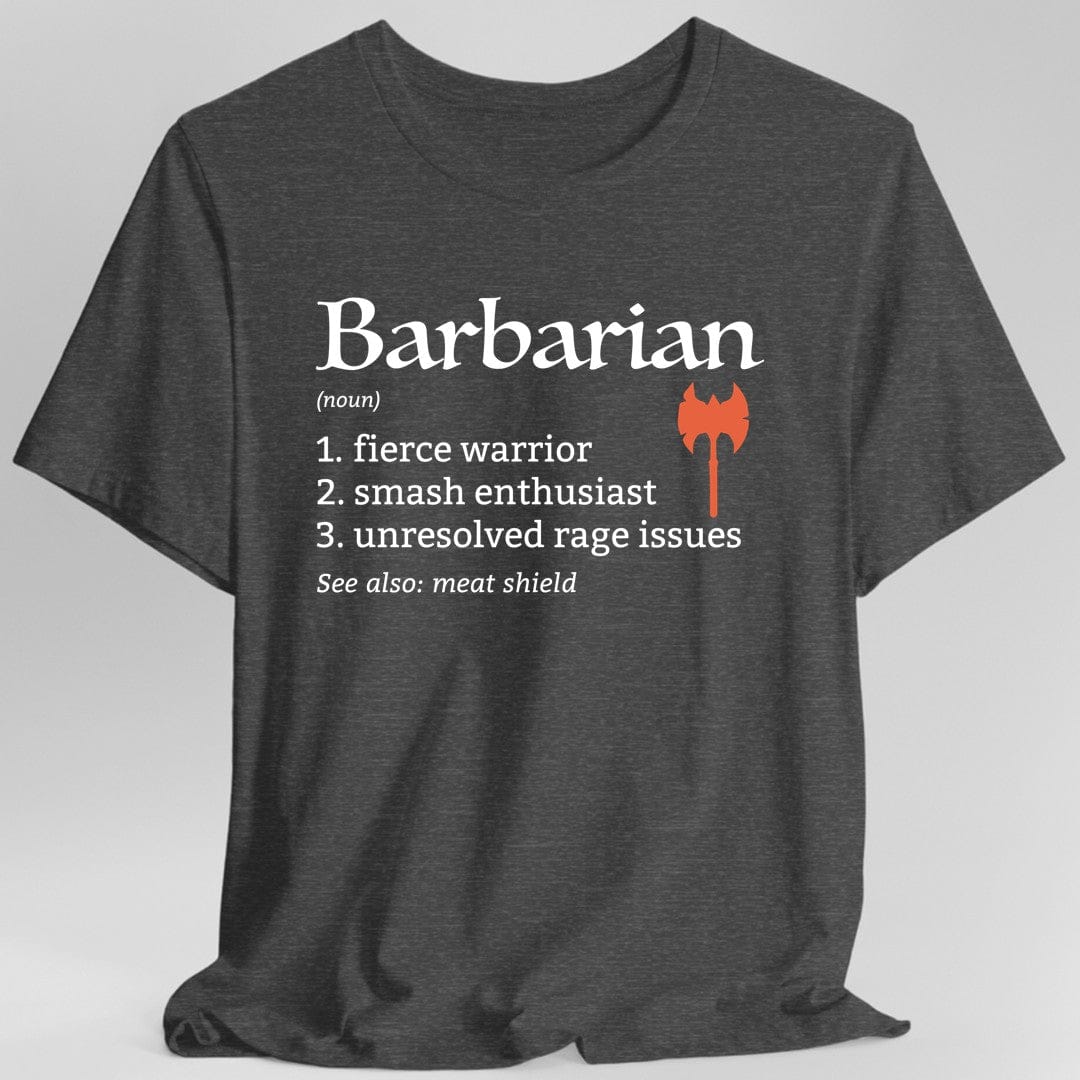 Barbarian Class Definition T-Shirt Sunburst RPG