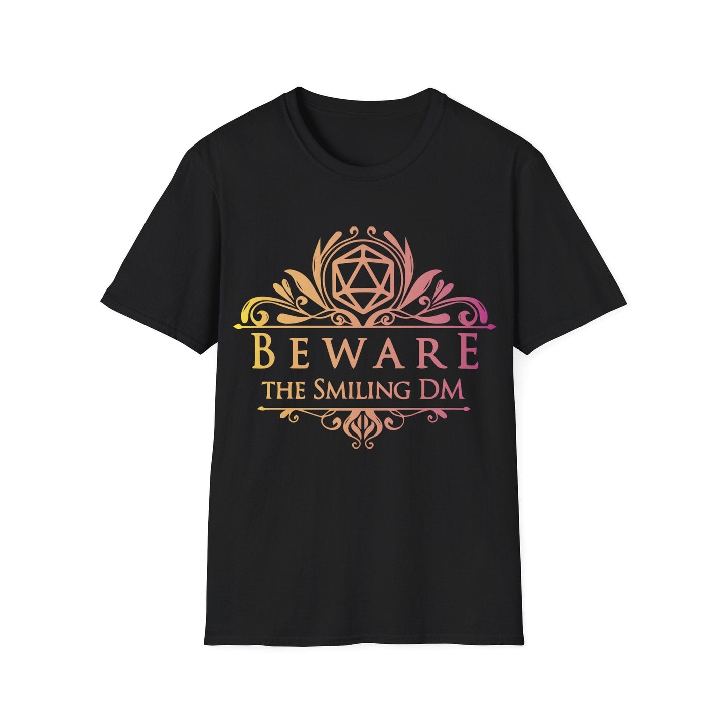 Beware the Smiling DM Shirt Sunburst RPG