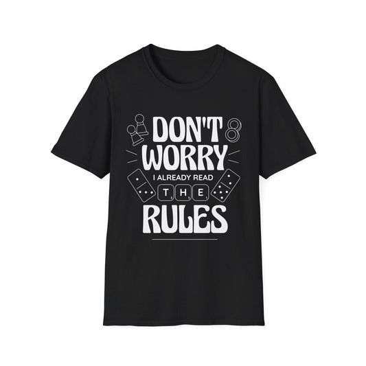 Board Games T-shirt - I Read The Rules Sunburst RPG