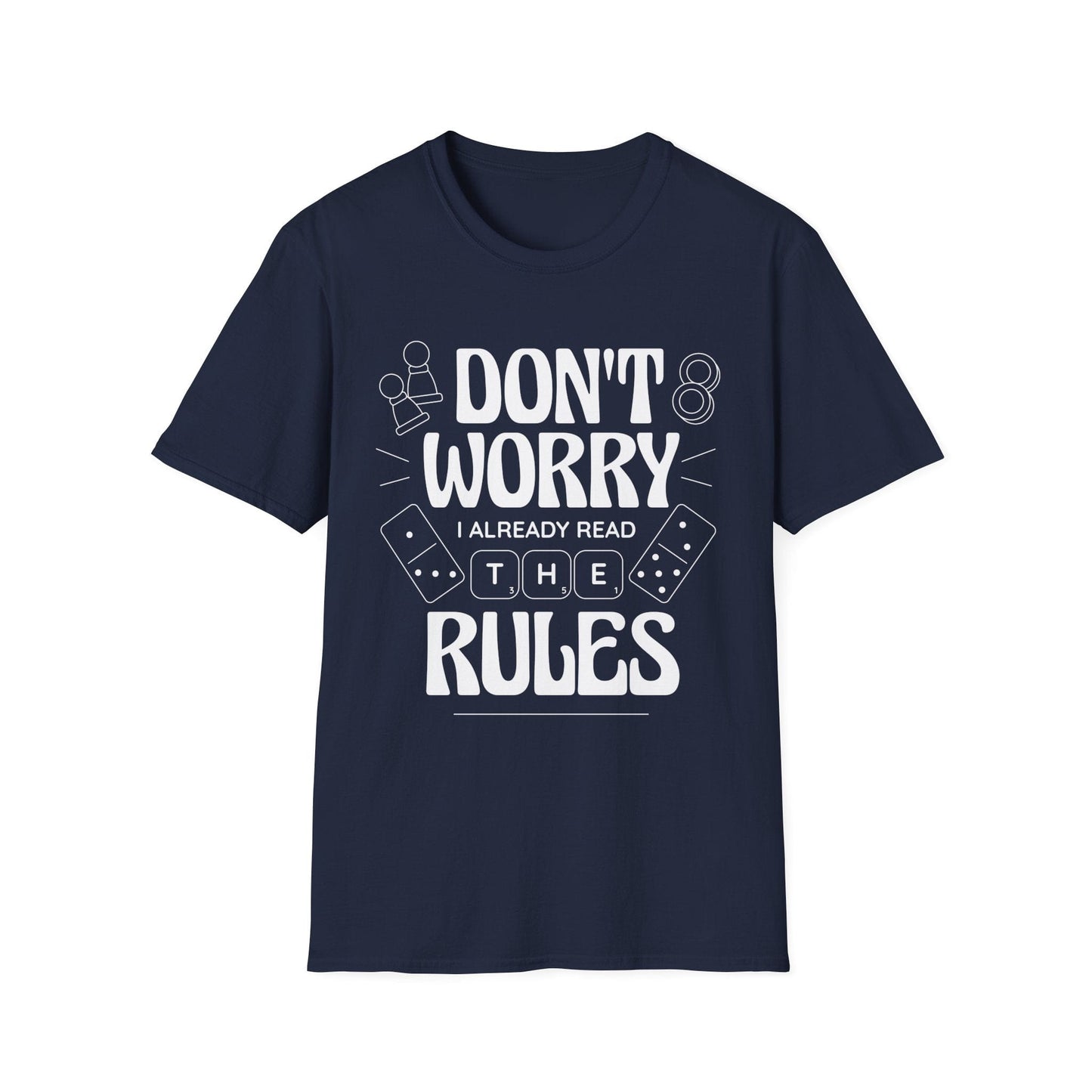 Board Games T-shirt - I Read The Rules Sunburst RPG