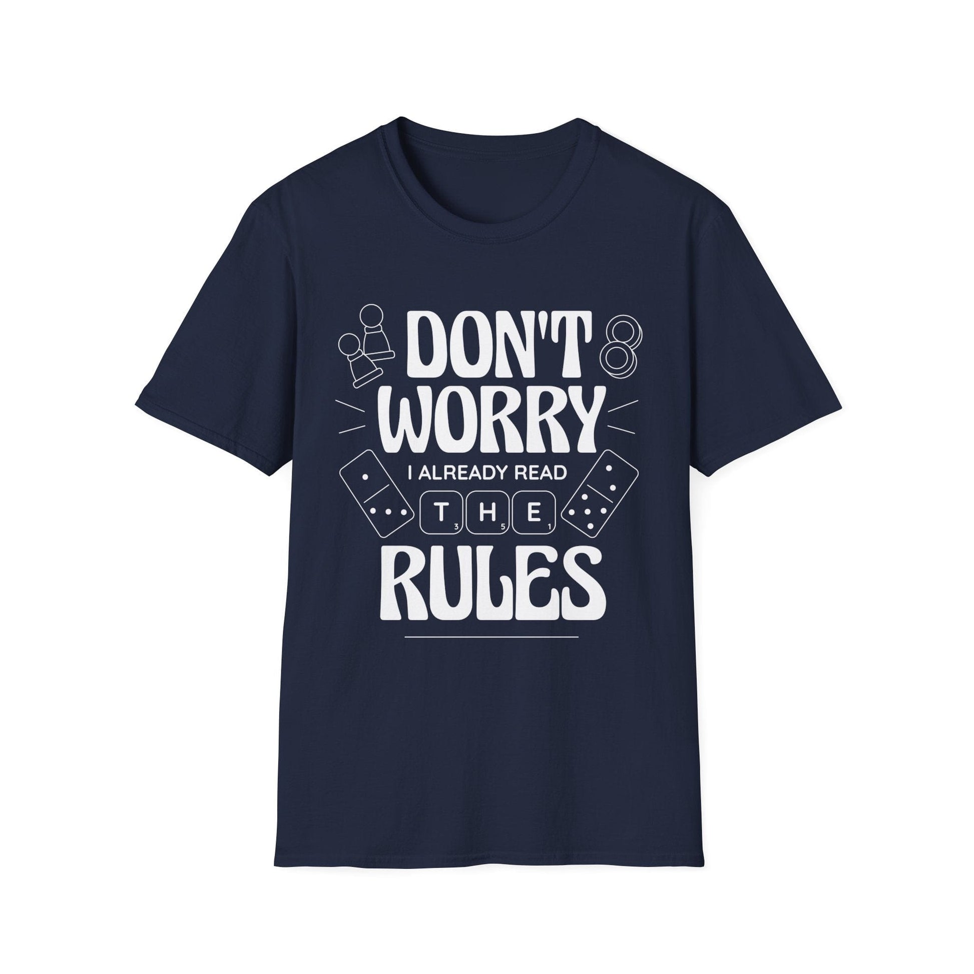 Board Games T-shirt - I Read The Rules Sunburst RPG