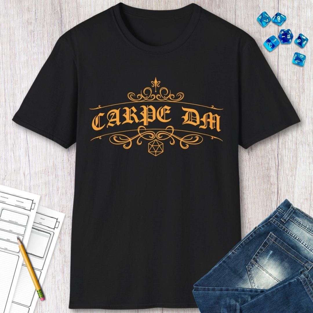 Carpe DM Dungeon Master Shirt Sunburst RPG