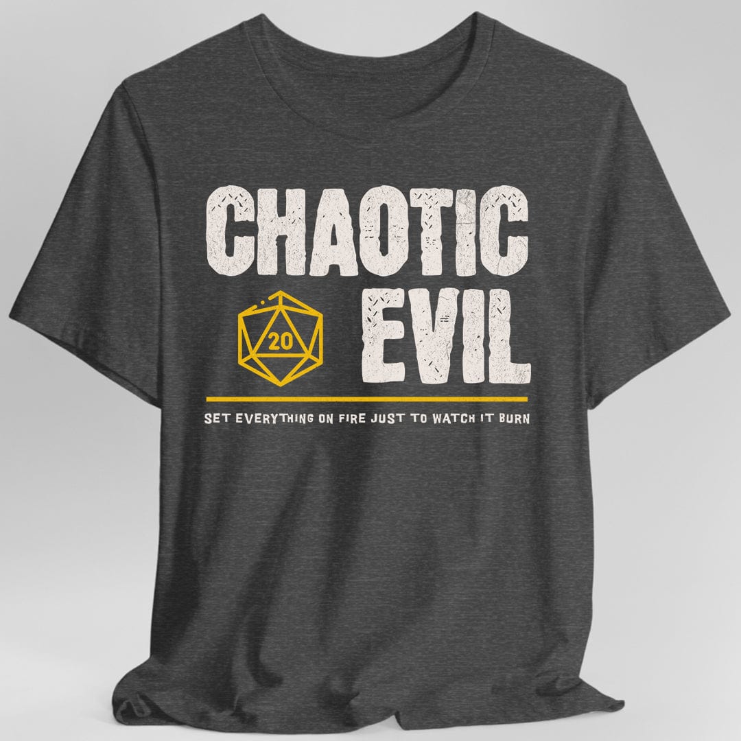 Chaotic Evil Shirt - DnD Alignment T-shirt Sunburst RPG