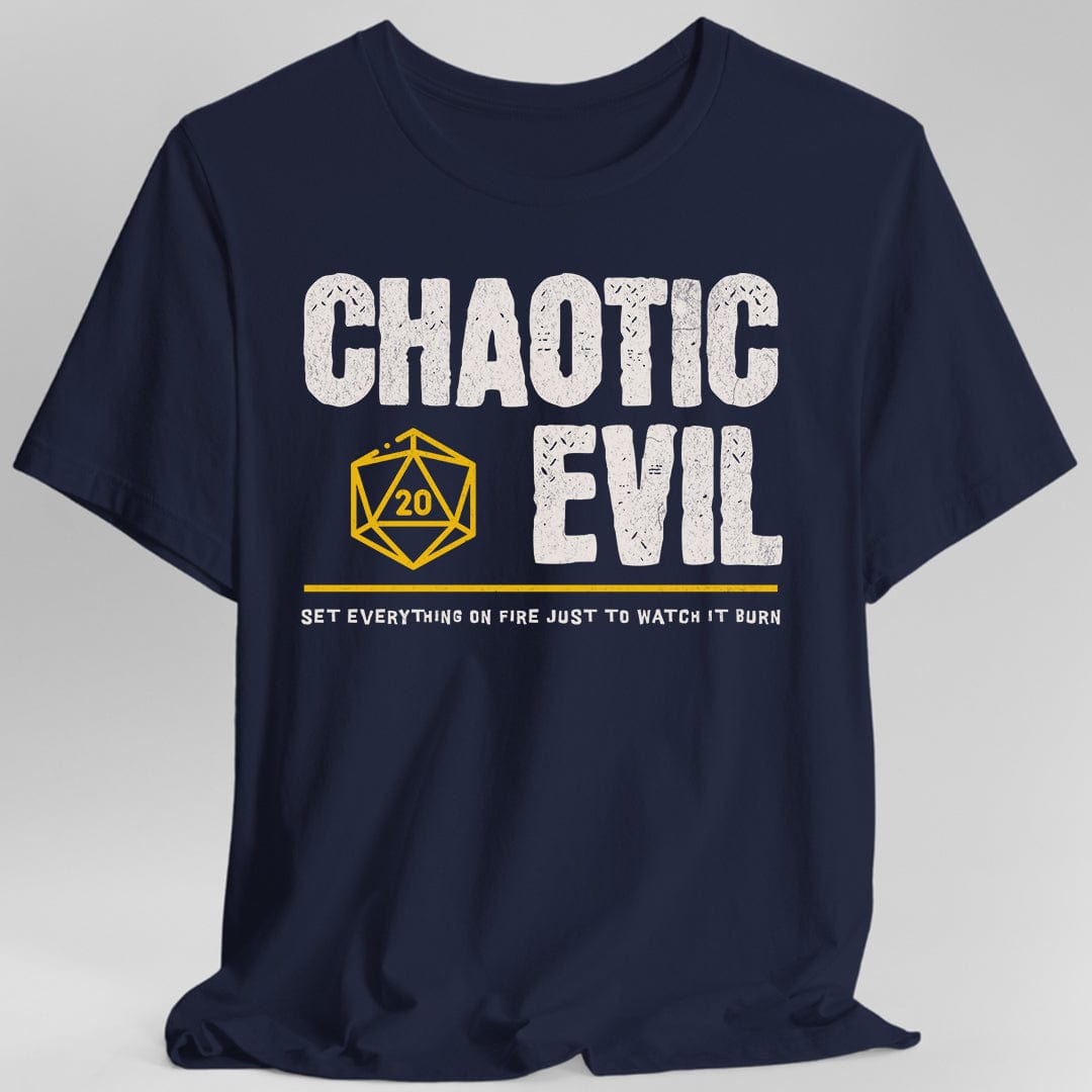 Chaotic Evil Shirt - DnD Alignment T-shirt Sunburst RPG