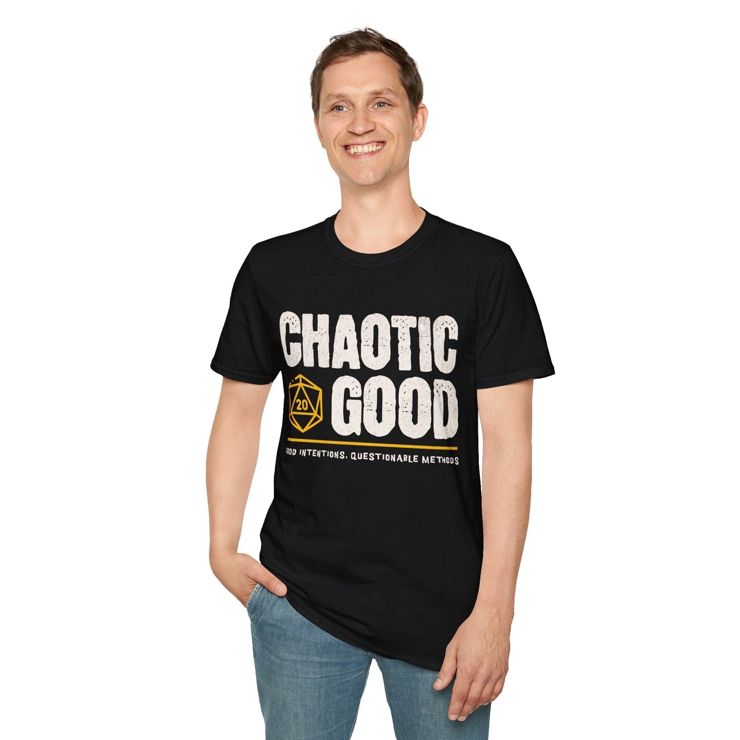 Chaotic Good Shirt - DnD Alignment T-shirt Sunburst RPG