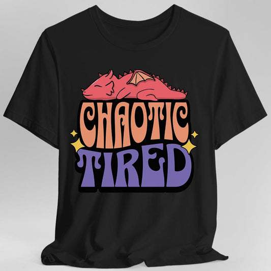 Chaotic Tired Alignment Shirt Sunburst RPG
