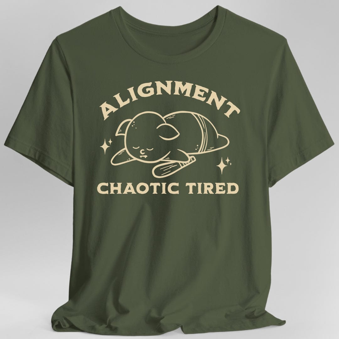 Chaotic Tired Goblin T-Shirt Sunburst RPG