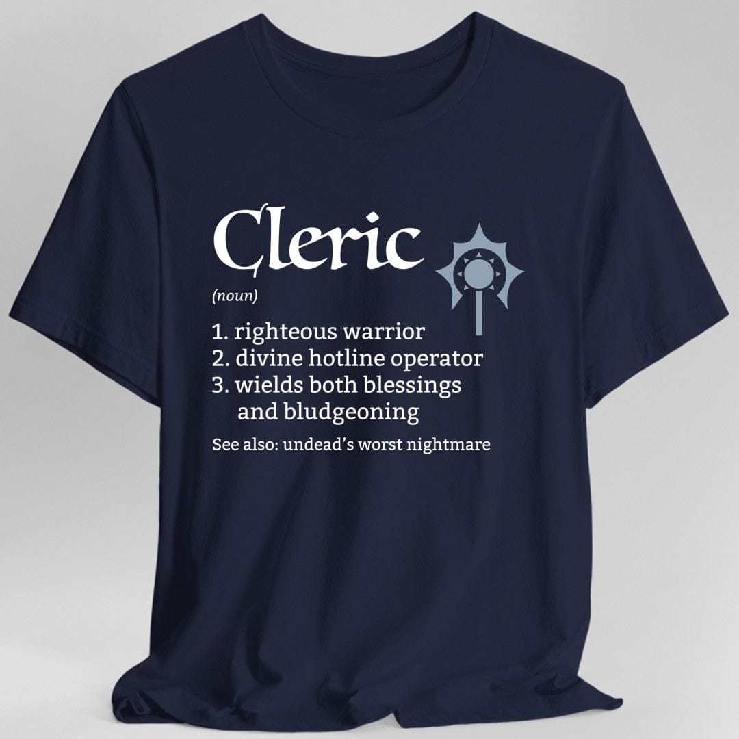Cleric Class Definition D&D T-Shirt Sunburst RPG