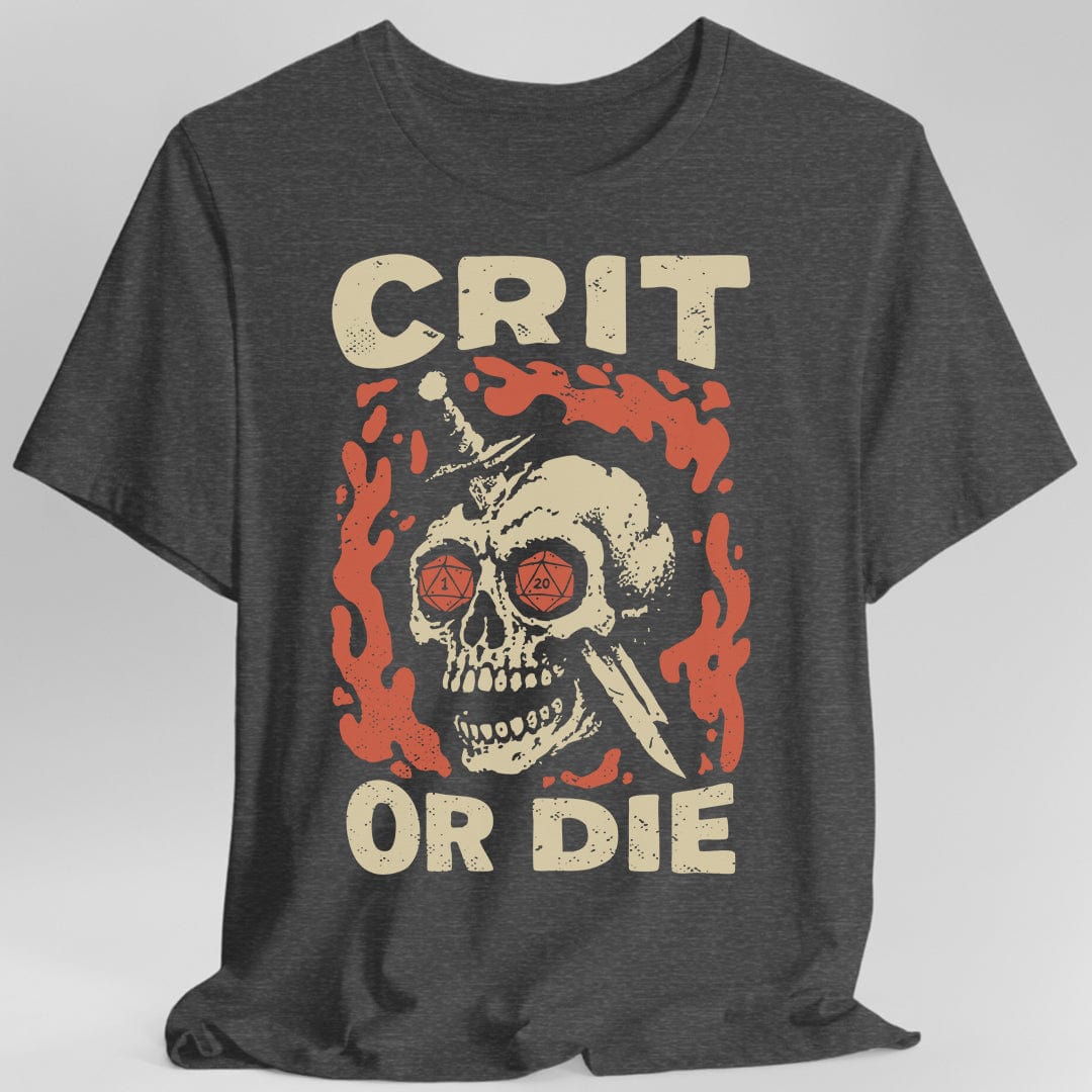 Crit or Die D&D T-shirt Sunburst RPG