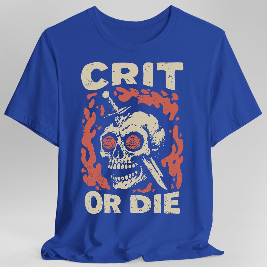 Crit or Die D&D T-shirt Sunburst RPG