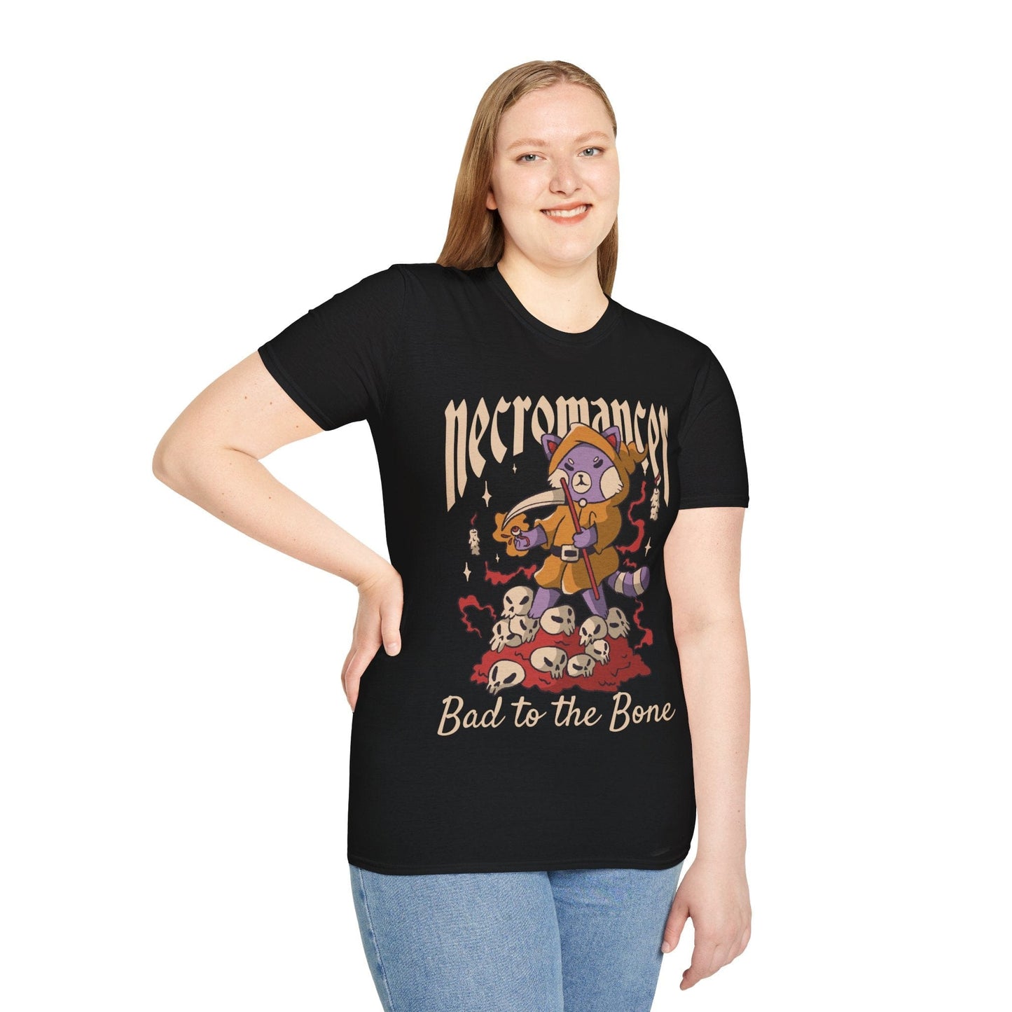 Cute Necromancer T-Shirt Sunburst RPG