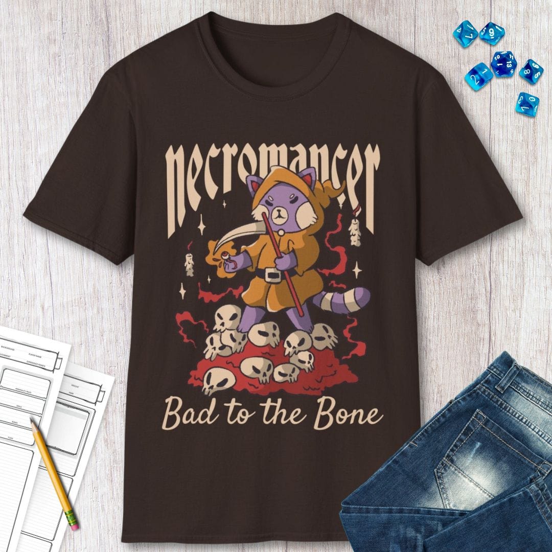 Cute Necromancer T-Shirt Sunburst RPG