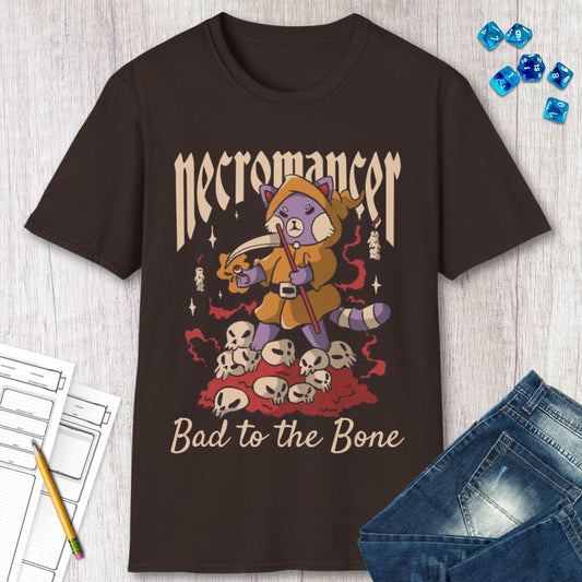 Cute Necromancer T-Shirt Sunburst RPG