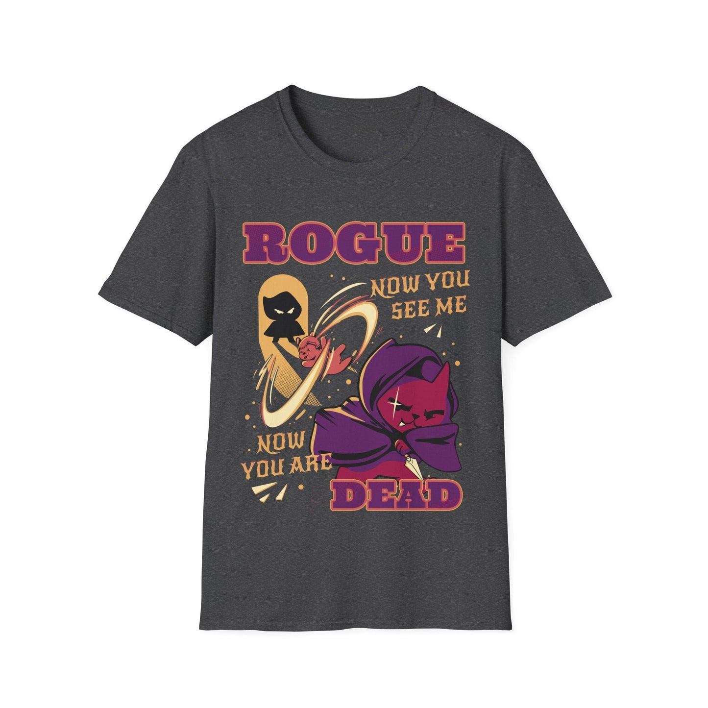 Cute Rogue DnD T-Shirt Sunburst RPG