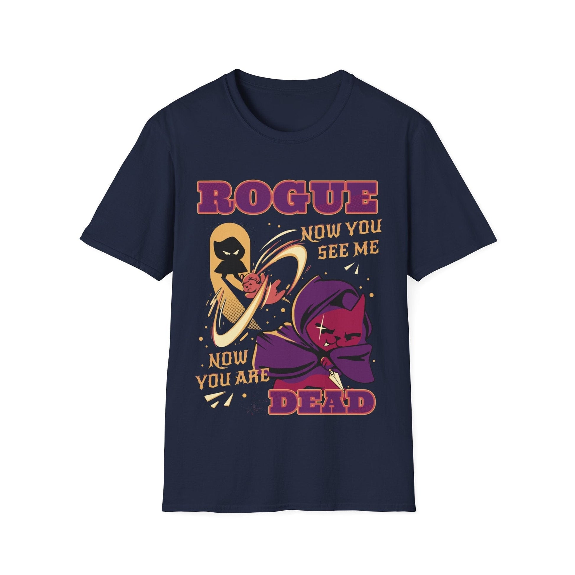 Cute Rogue DnD T-Shirt Sunburst RPG