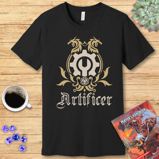 D&D Artificer Class Emblem T-Shirt Sunburst RPG