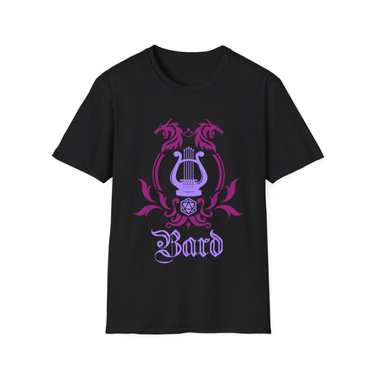 D&D Bard Class Emblem T-Shirt Sunburst RPG