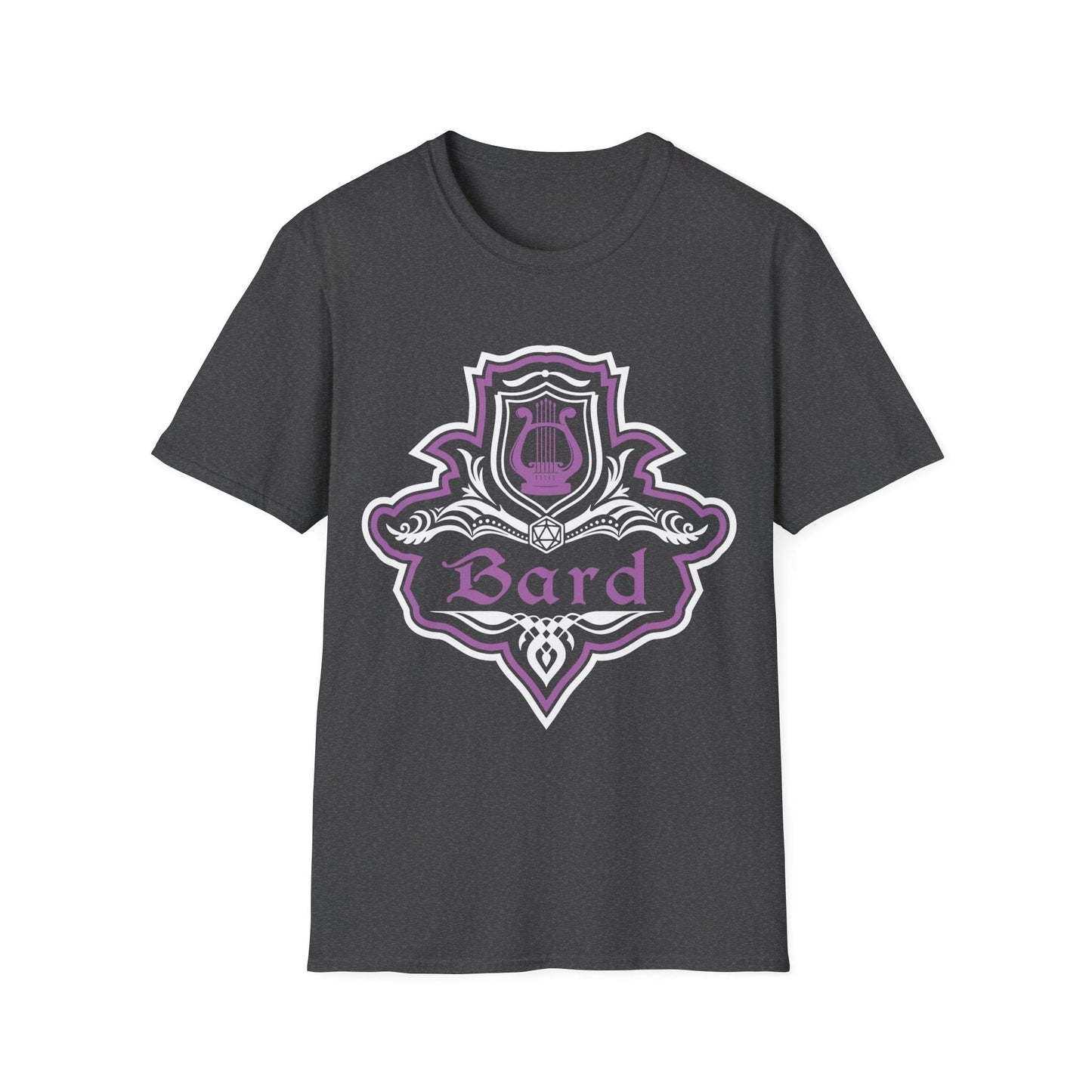 D&D Bard Class Fancy Emblem T-Shirt Sunburst RPG