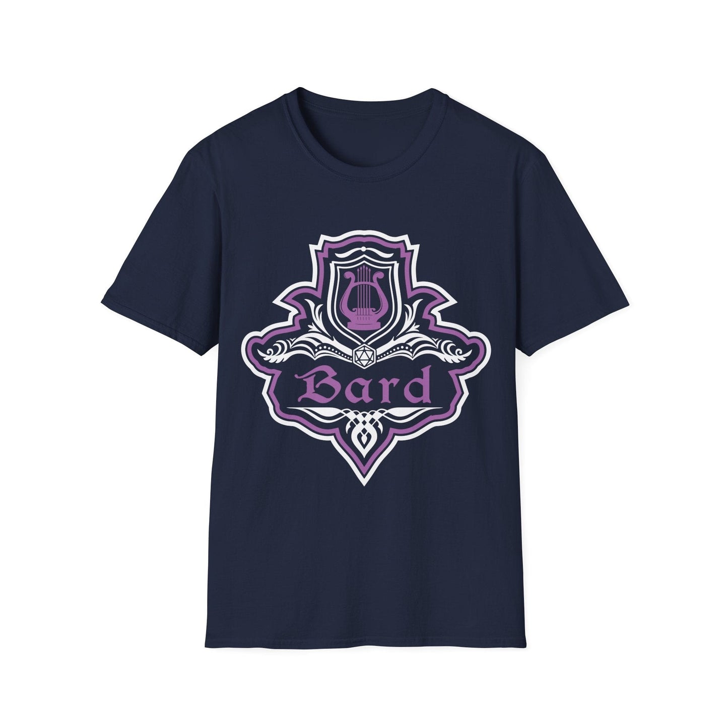 D&D Bard Class Fancy Emblem T-Shirt Sunburst RPG