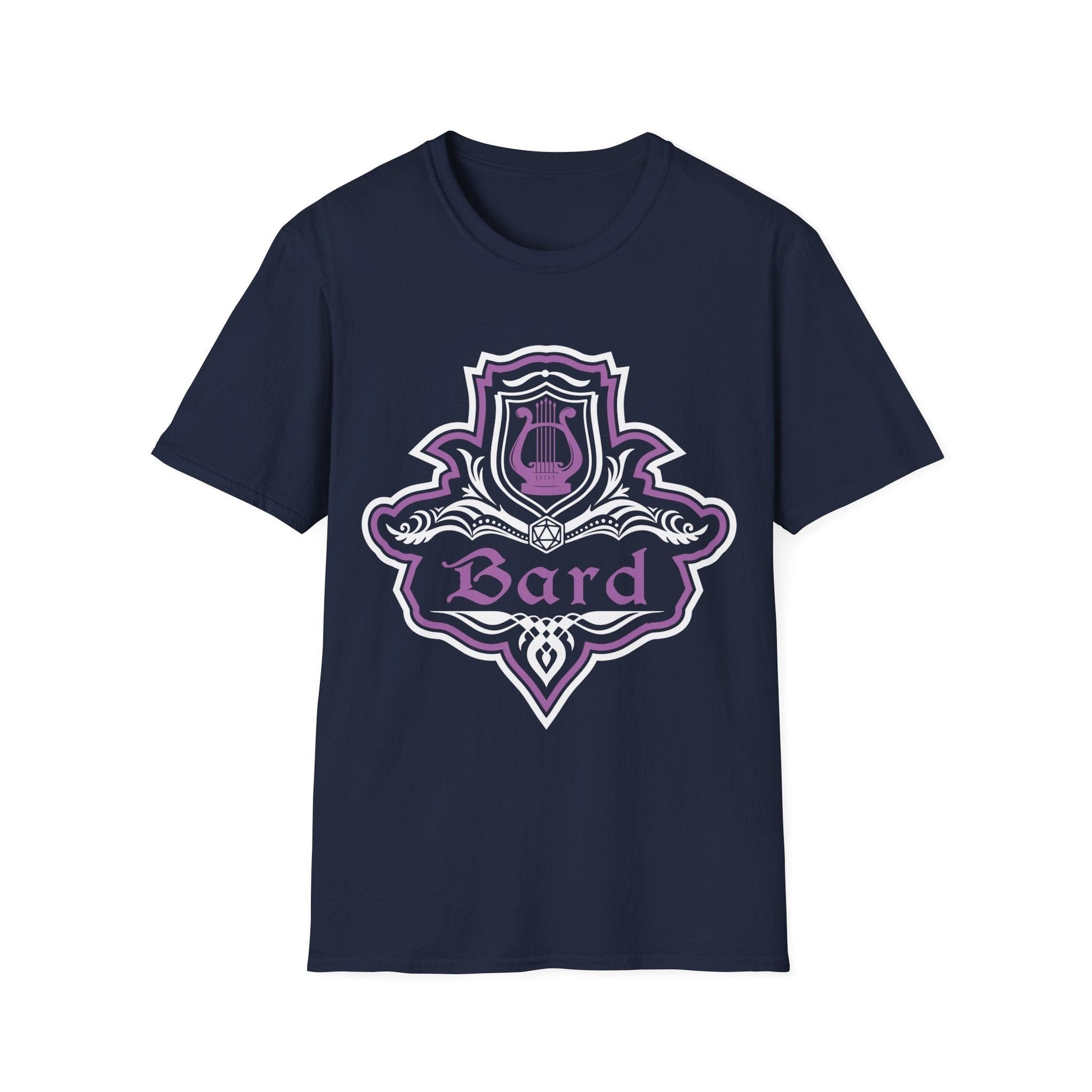 D&D Bard Class Fancy Emblem T-Shirt Sunburst RPG